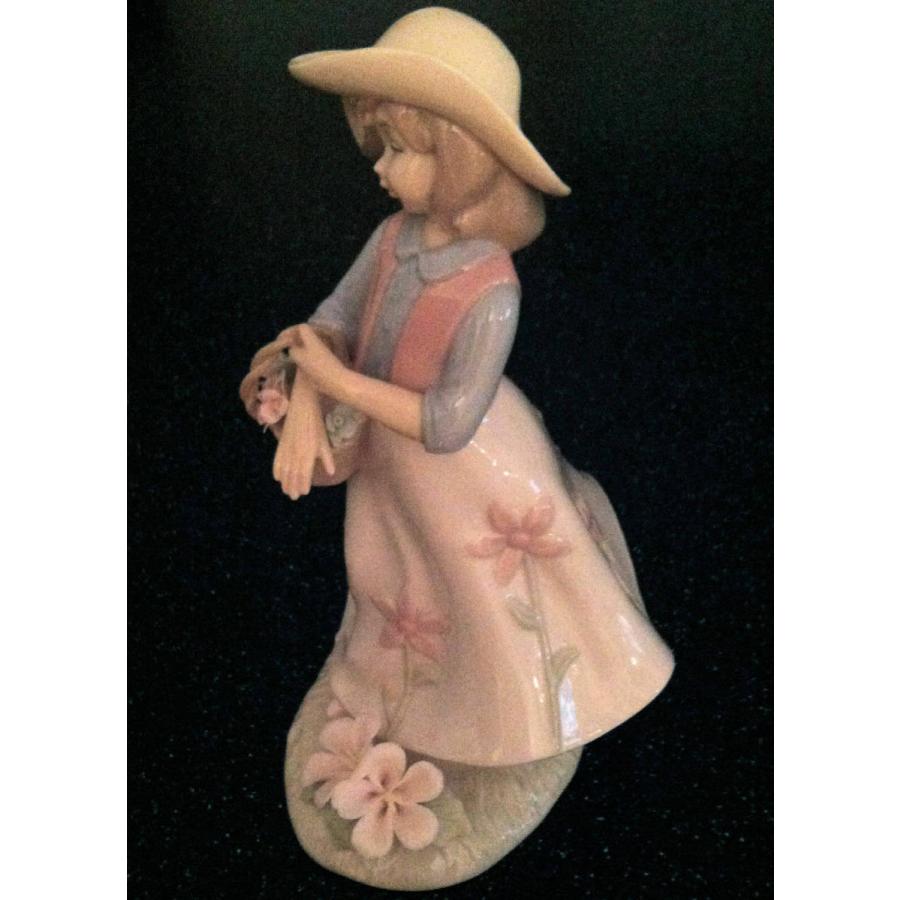 LLADRO リヤドロ ANNIE ROWE SPRING BOUQUET GIRL FIGURE LEONARDO COLLECT'N ...