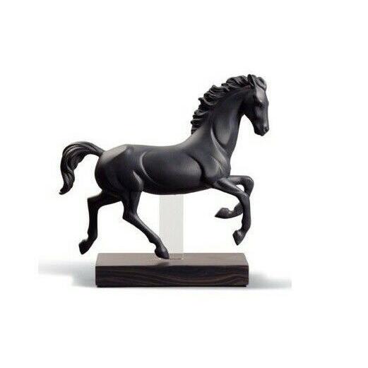 リヤドロ Lladro Retired 01009083 GALLOP III (Black) 9083 Brand New Horse