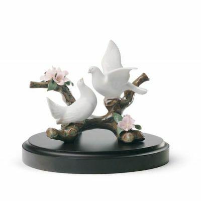 リヤドロ Lladro Doves on A Cherry Tree Figurine 01008422