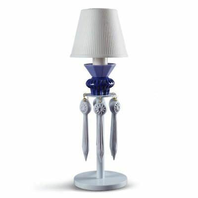 リヤドロ Lladro Belle de Nuit Lithophane Table Lamp with Tears. Blue
