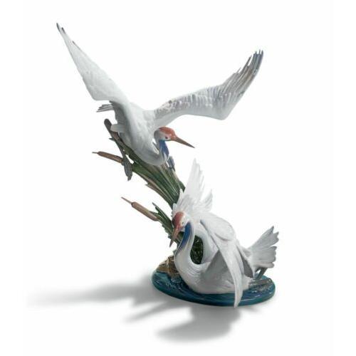 LLADRO リヤドロ LLADRO リヤドロ ?Lladro Cranes Sculpture 01001456 : 華商店