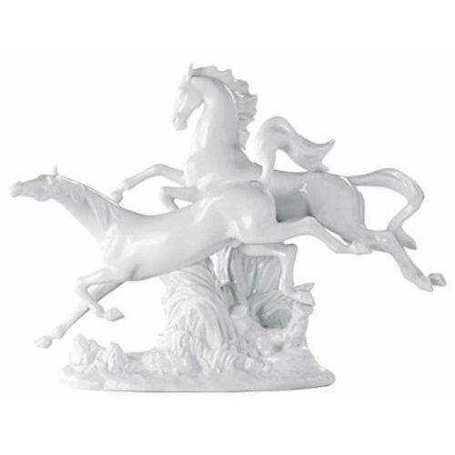 リヤドロ　フィギュア LLADRO リヤドロ Lladro Horses Galloping White Figurine