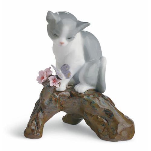 リヤドロ Lladro Blossoms for The Kitten Cat Figurine 01008382