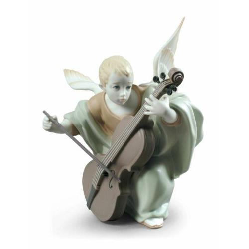 リヤドロ Lladro Heavenly Cellist Angel Figurine 01009186