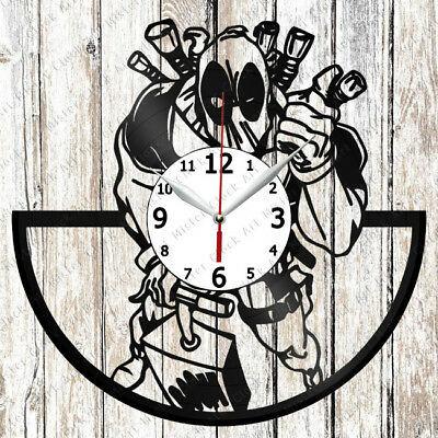 掛け時計 DeadPooL Vinyl Wall Clock Made of Record Original gift 2242 : 華商店 ...