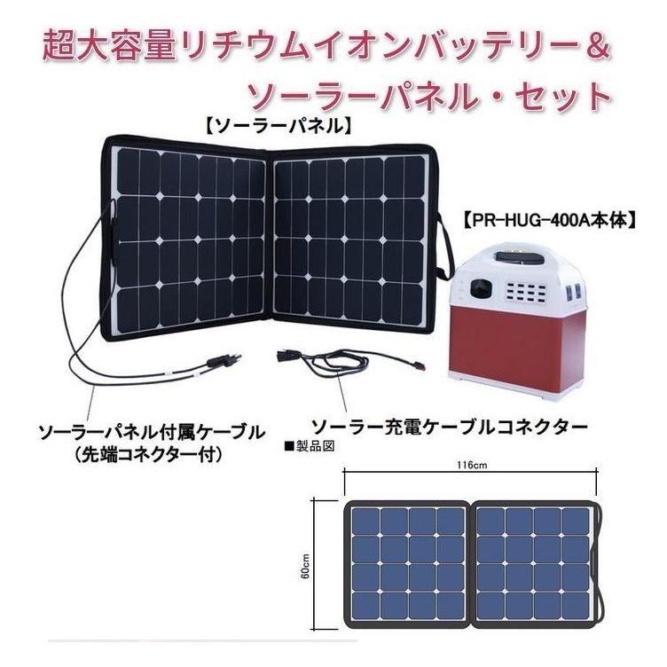 電源のない場所でも活躍！防災ポータブルバッテリー PR-HUG-400A