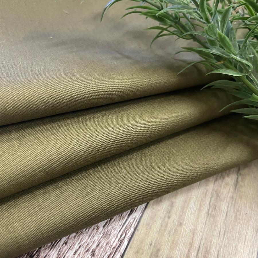 厚手 綿100％ スラブ アーミーグリーン 生地 布 50cm単位で延長可能