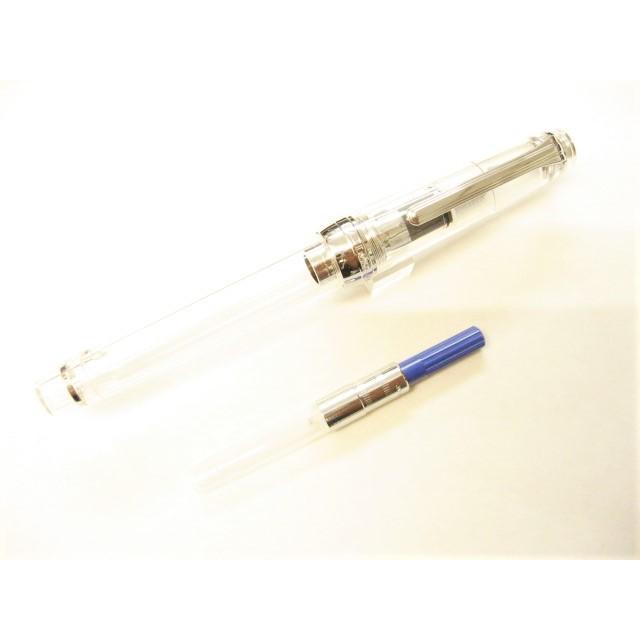 セーラー万年筆 プロフェッショナルギアスリム銀万年筆 透明 中字 ＋