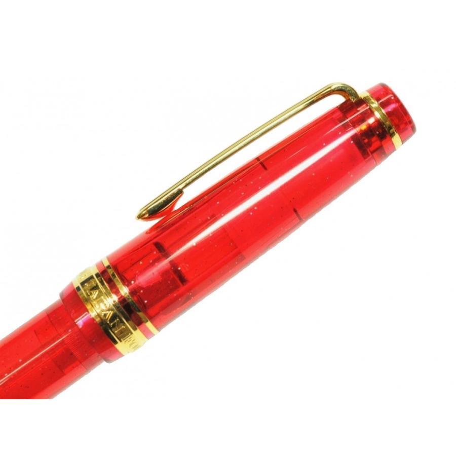 セーラー万年筆 オリジナル万年筆 ルビー 細字 赤・黒ペンケースセット