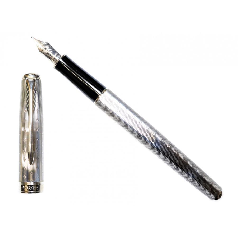 PARKER パーカー ソネット プレミアム シルバーCT 万年筆 細字 PARKER パーカー ソネット プレミアム シルバーCT 万年筆 細字