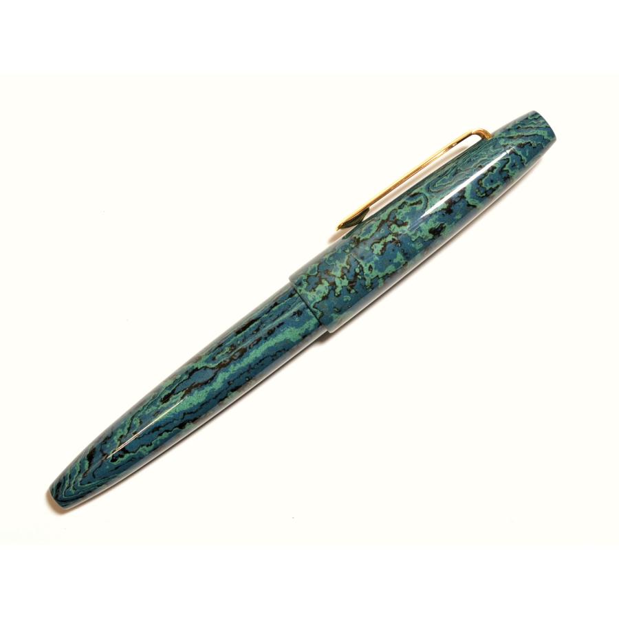セーラー万年筆 万年筆 緑響 長刀研ぎエボナイト万年筆 太字 10