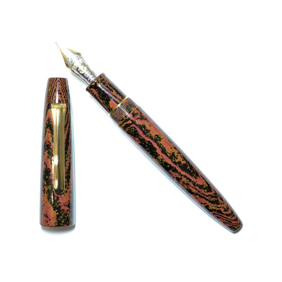 セーラー万年筆 長刀研ぎ 紅炎 万年筆 エボナイト 限定 完品 NMF 中細 セーラー万年筆 長刀研ぎ 紅炎 万年筆 エボナイト 限定 完品 NMF 中細