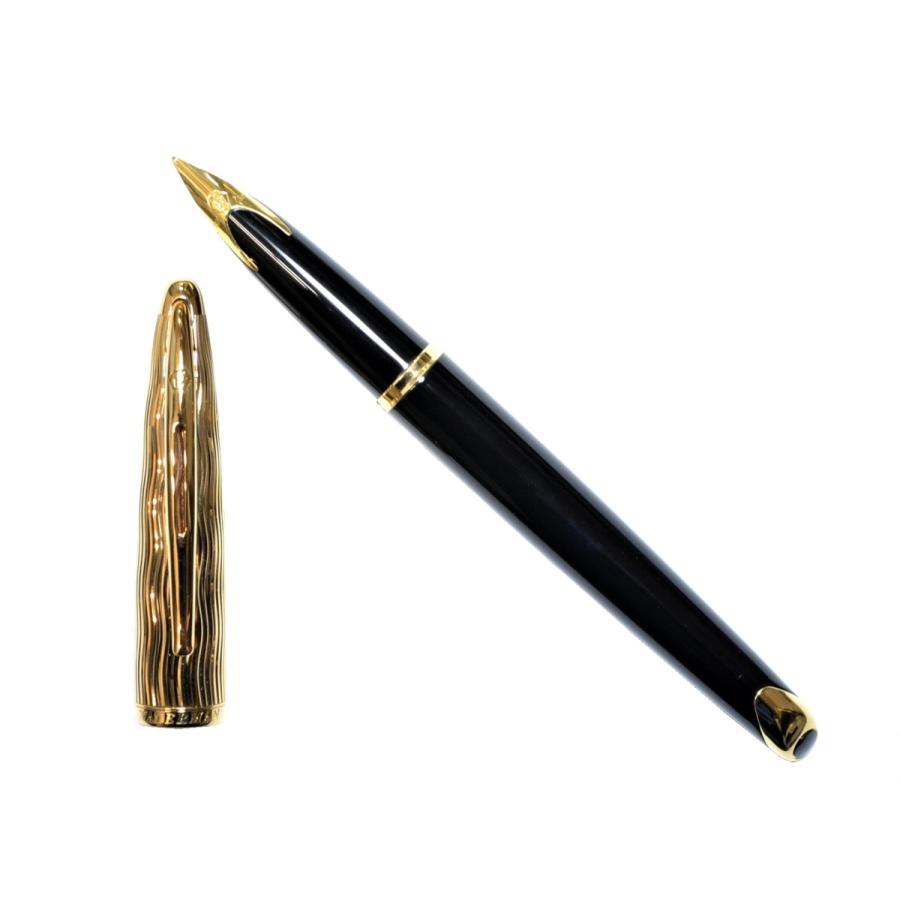 WATERMAN ウォーターマン 公式 万年筆 M 中字 カレン ブラック・シーGT