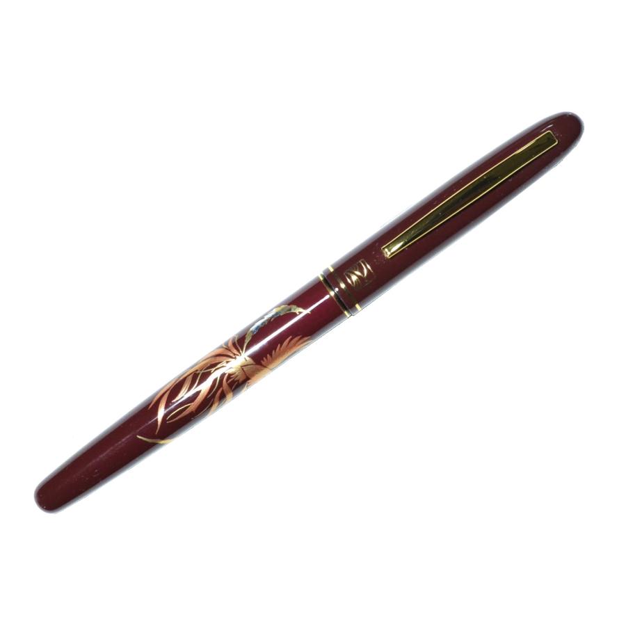 美品　鳳凰 呉竹 呉竹 万年毛筆 蒔絵物語 瑞鳥鳳凰 赤 DU181−315