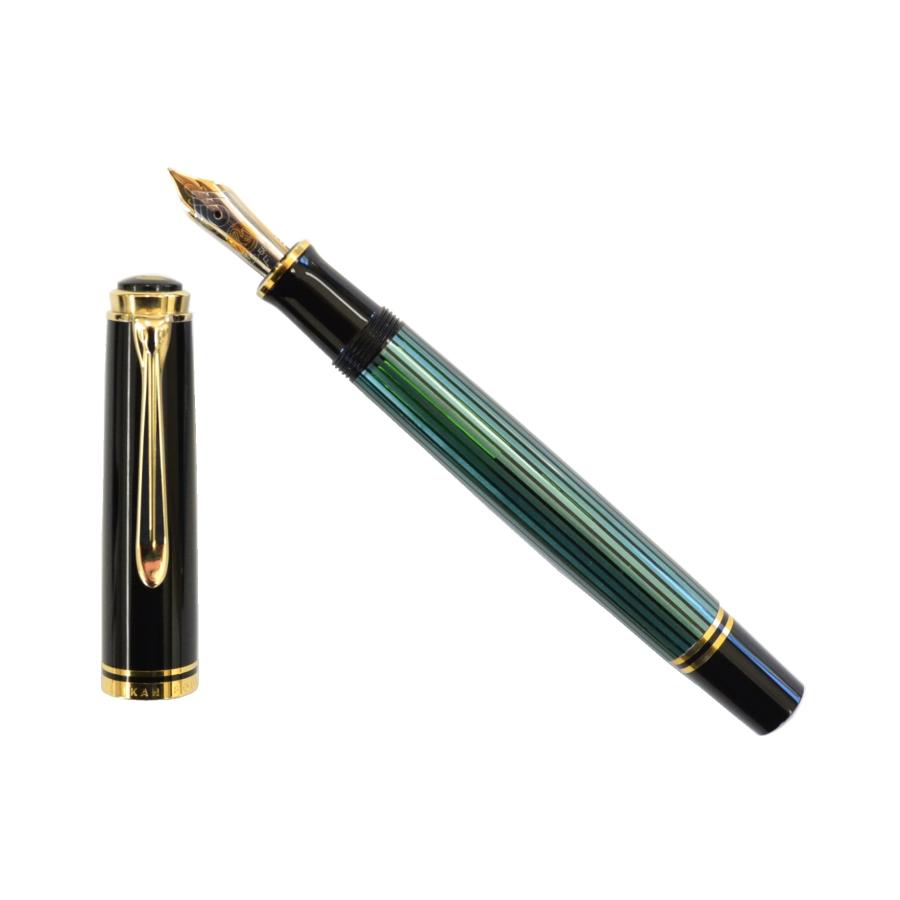 Plikan / ペリカン万年筆スーベレーン M600 グリーンストライプ F 新品)Pelikan ペリカン 万年筆 スーベレーン M600 グリーン