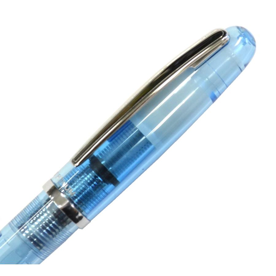 プラチナ万年筆 バランス クリスタルブルー 細字 PGB−3000A