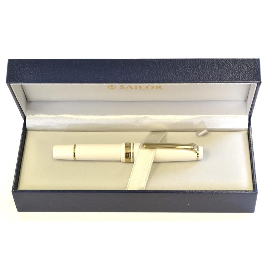 セーラー万年筆 プロフェッショナルギア スリムミニ金 ベニホワイト 中