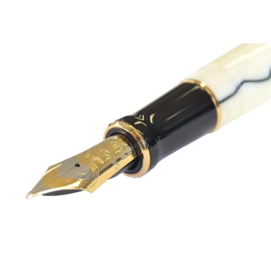パーカー 万年筆 デュオフォールド　パール ブラック 18K センテニアル パーカー 万年筆 デュオフォールド センテニアル パール