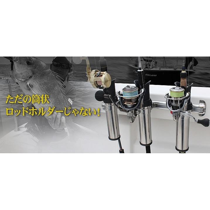 □BMO□ SUS連ロッドホルダー 2連 20A0031 釣り フィッシング
