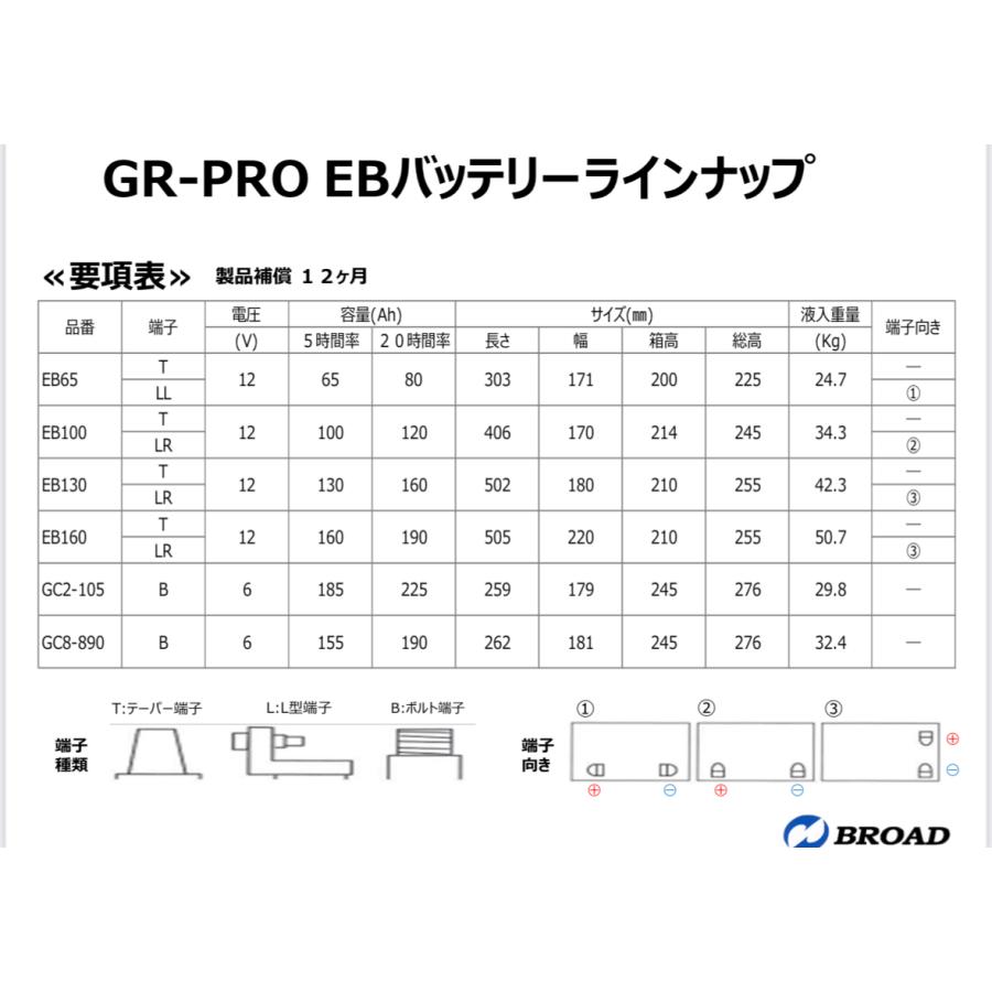 高所作業車用 バッテリー EB100 新品 1個 CYCLE 特殊用途バッテリー 交換用バッテリー スイーパー スクラバー 小型電動車 ...