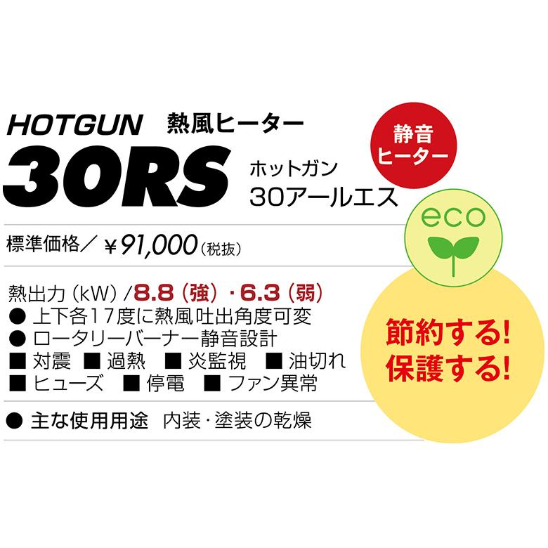 熱風ヒーター 静岡製機 HG30RS ホットガン 静音 節約 熱風ヒーター 静岡製機 HG30RS ホットガン 静音 節約
