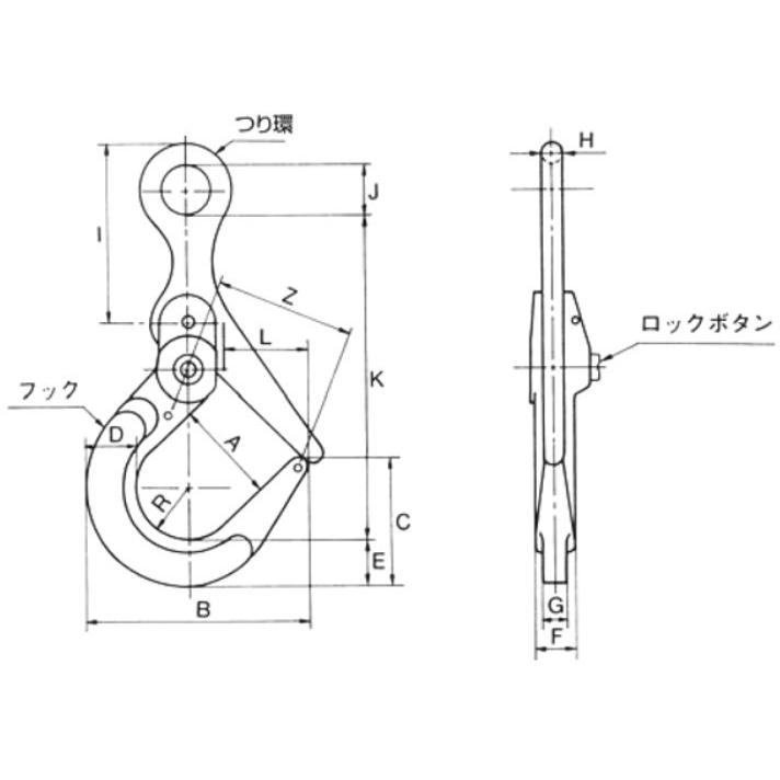 イーグルクランプ 敷鉄板つりフック JDH-3｜kikaihanbai-2｜03