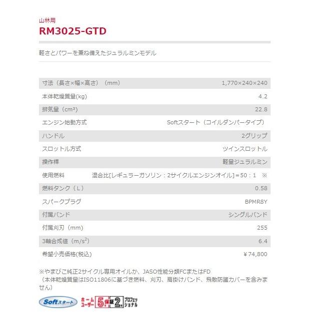 刈払機 RM3025-GTD 山林用 草刈機 新ダイワ 2グリップ ツインスロットル やまびこ Softスタート(コイルダンパータイプ) :RM3025 -GTD:kikaihanbai-2 - 通販 - Yahoo!ショッピング 刈払機 RM3025-GTD 山林用 草刈機 新ダイワ 2グリップ ツインスロットル やまびこ Softスタート(コイルダンパータイプ) :RM3025 -GTD:kikaihanbai-2 - 通販 - Yahoo!ショッピング