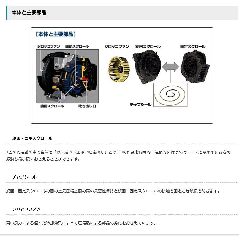 アネスト岩田 コンプレッサー SLP-07EED 100V オイルフリー アネスト岩田 コンプレッサー SLP-07EED 100V オイルフリー