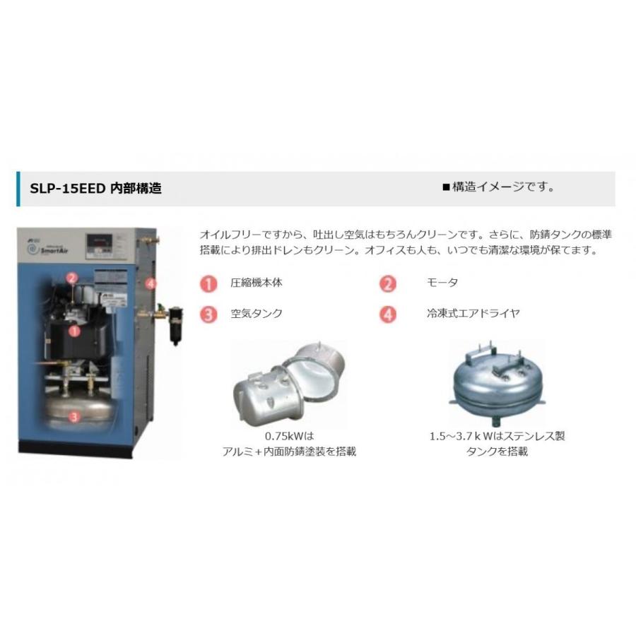 アネスト岩田 コンプレッサー 2馬力 SLP-151EF M6 60hz オイル アネスト岩田 コンプレッサー 2馬力 SLP-151EF M6 60hz オイル