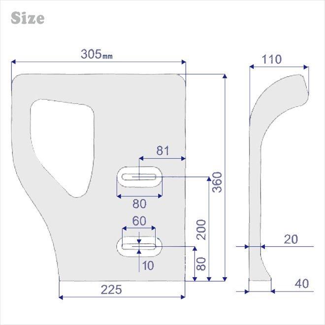KIKAIYA（キカイヤ） フォークリフトシート バックレスト トヨタ
