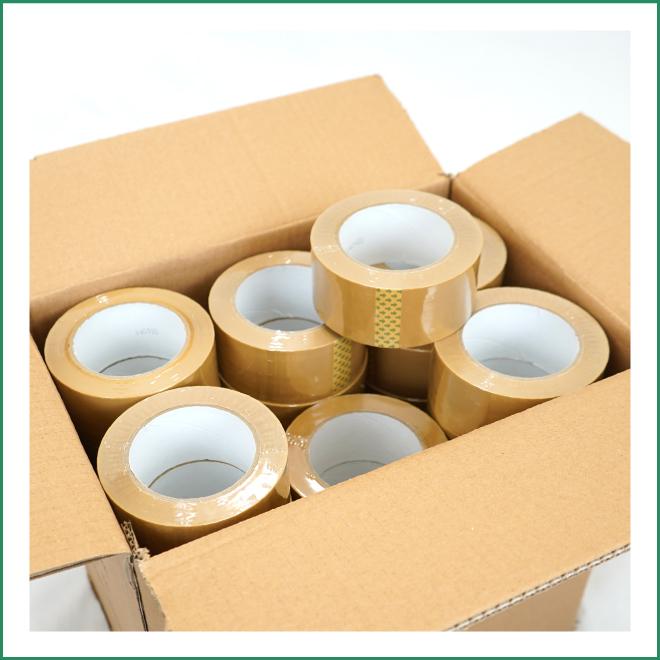 KIKAIYA OPPテープ 粘着テープ 茶色 クラフト色 段ボール 梱包