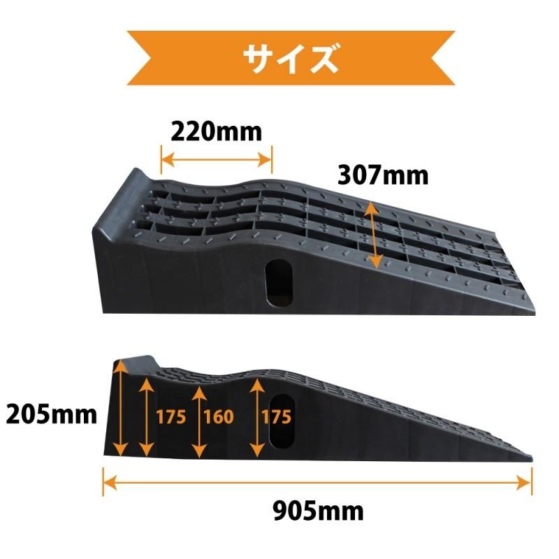 KIKAIYA（キカイヤ） カースロープ 2個セット 自動車 整備用スロープ