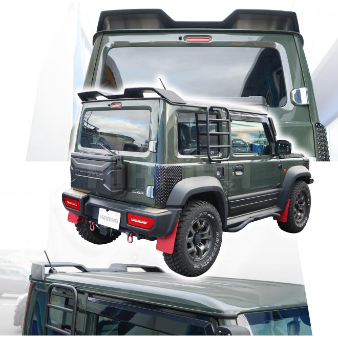 ジムニー64ジムニーシエラ74リアスポイラー ジムニー リアスポイラー マットブラック JB64W / ジムニー