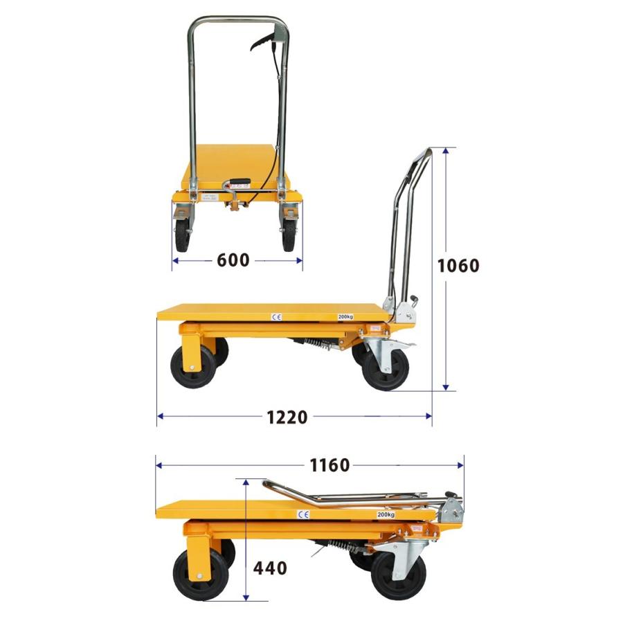油圧式リフトテーブル（ハンドリフター）／業務用・複数台あり Amazon.co.jp: KIKAIYA リフトテーブル 200kg テーブルリフト ハンド