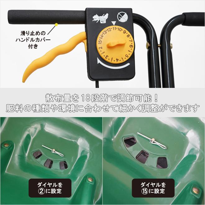 KIKAIYA（キカイヤ） 肥料散布機 手押し式 容量15L 散布器 ロータリー