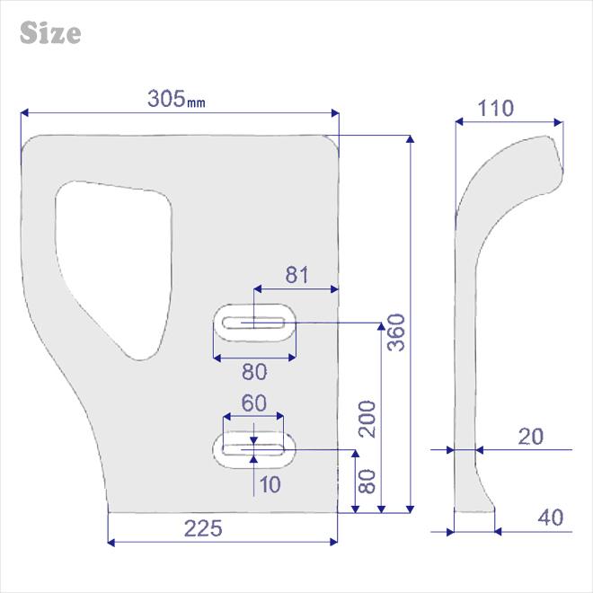 KIKAIYA フォークリフトシート バックレスト トヨタフォーク