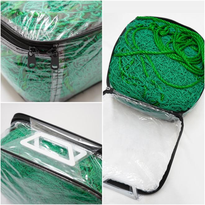 養生ネット グリーンネット 5m×7m 25mm目 PP ロープ付 緑色 落下防止