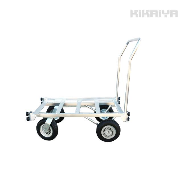 アルミハウスカー コンテナ2個積用 収穫台車 アルミ運搬車 自在車輪 ノーパンクタイヤ 個人様宛は別途送料 Kikaiya Hc 2 Kikaiya 通販 Yahoo ショッピング