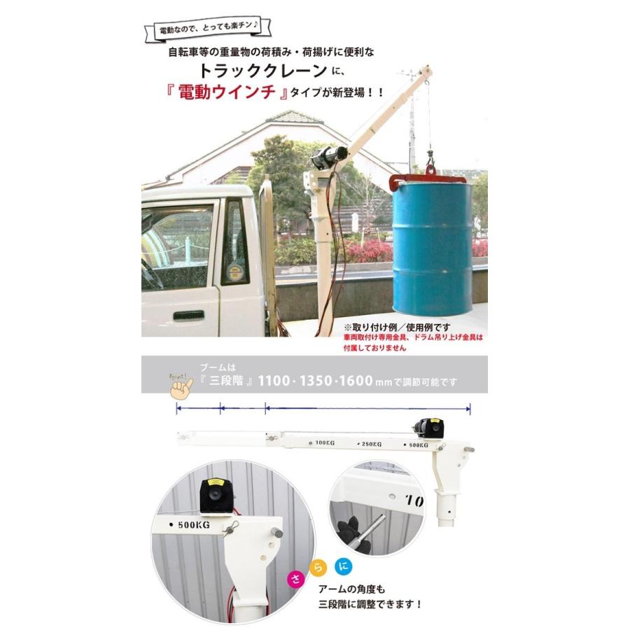 トラッククレーン 電動昇降ウインチ ミニクレーン コンパクトクレーン ピックアップ クレーン(個人様は営業所止め) ウィンチ KIKAIYA :SET-TK-3:kikaiya - 通販 - Yahoo!ショッピング トラッククレーン 電動昇降ウインチ ミニクレーン コンパクトクレーン ピックアップ クレーン(個人様は営業所止め) ウィンチ KIKAIYA :SET-TK-3:kikaiya - 通販 - Yahoo!ショッピング