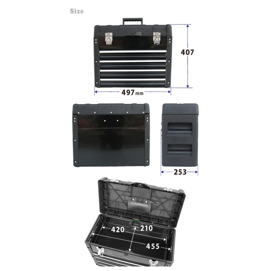 ツールボックス5段 工具箱 キャビネット ツールチェスト 引き出し付き 軽量 ツールキャビネット Kikaiya Tbc 5 Kikaiya 通販 Yahoo ショッピング