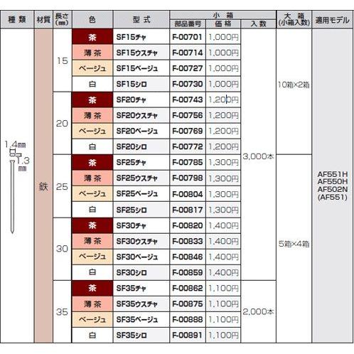 Makita - ☆合計13箱☆フィニッシュネイル50㎜55㎜　スーパーフィニッシュネイル50㎜ マキタ（makita） 15mm超仕上釘(スーパーフィニッシュネイル)(白)SF15