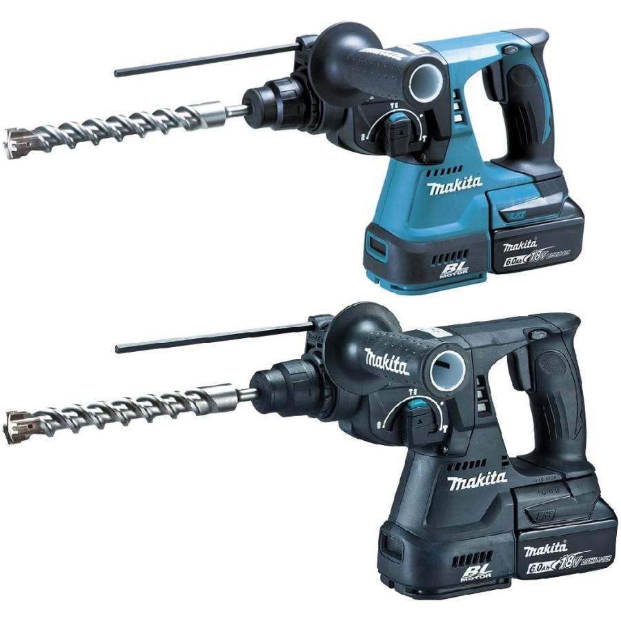 マキタ（makita） 18V-24mm充電式ハンマドリル(6.0Ah)カラー/青・黒 