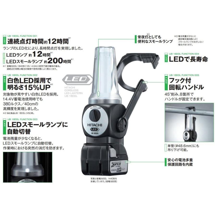 日立（HITACHI） HiKOKI(旧：日立工機) コードレスランタン UB18DDL(NN