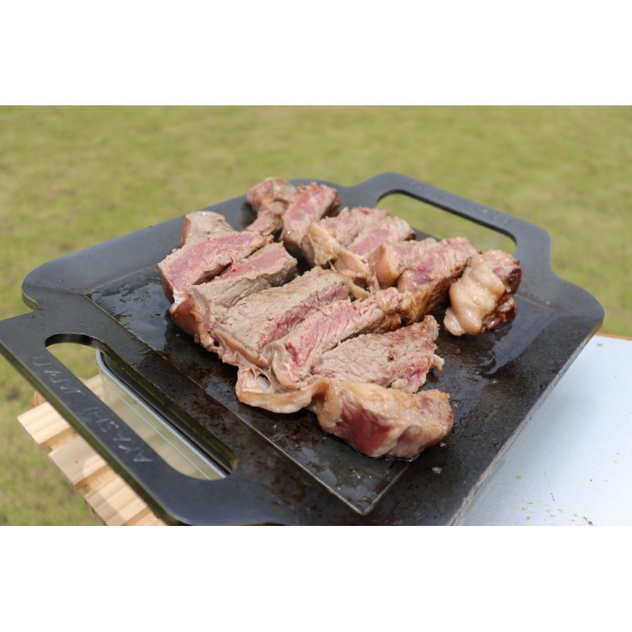 BBQ鉄板 極厚6mm Sサイズ (32×26cm) バーベキュー アウトドア ソロキャンプ 黒皮鉄 高品質日本製｜kikaizakkaakane｜06