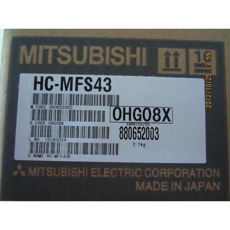 保証1年　HC-MFS43　三菱モーター　新品同様　納期7-10日