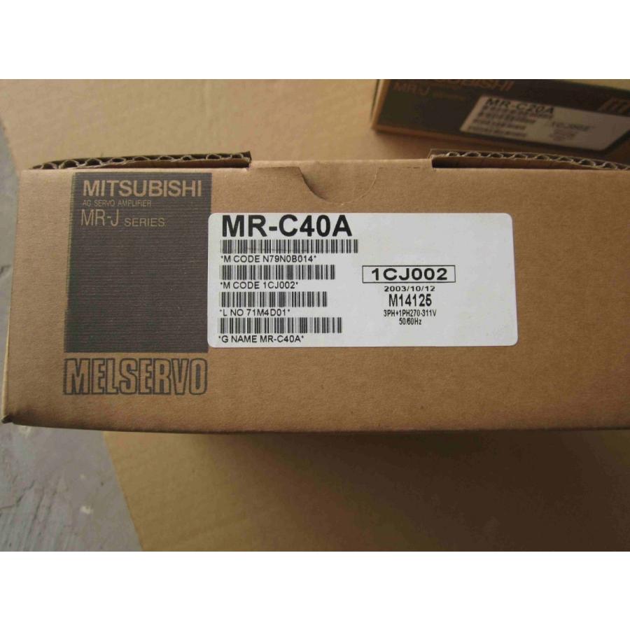 三菱 MR-C40A 三菱電機サーボアンプ 新品同様/保証付き 納期7-10日 