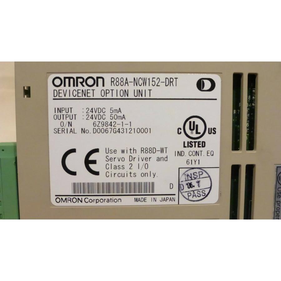 オムロン　オプションunit　R88A-NCW152-DRT　中古の画像