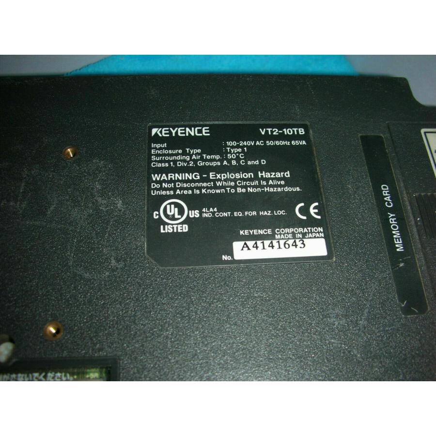 KEYENCE VT2-10TB タッチパネルディスプレイ 動作保証 VT2-10TB キーエンス社表示器 新品同様/保証付き 納期7-10日 KEYENCE