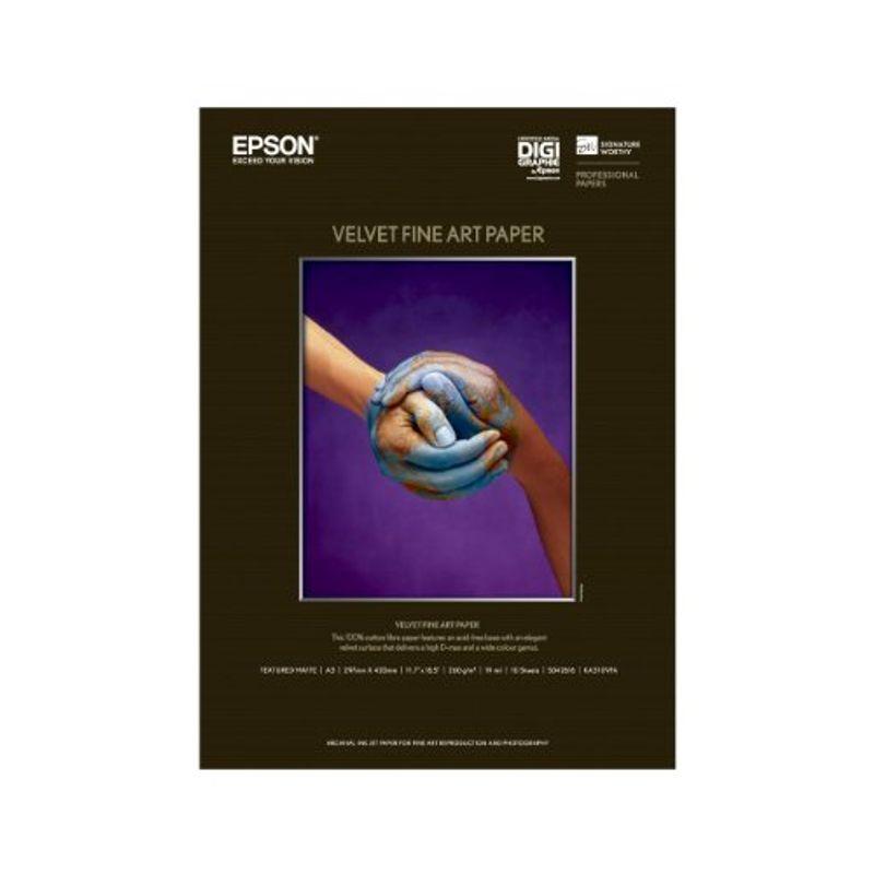 EPSON Velvet Fine Art Paper KA310VFA A3サイズ 10枚入り 2022092418300800584