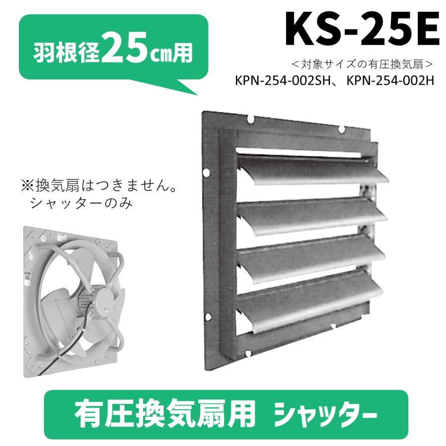 日立 移管 シャッター 有圧換気扇 KS-25E 羽根車径 25cm